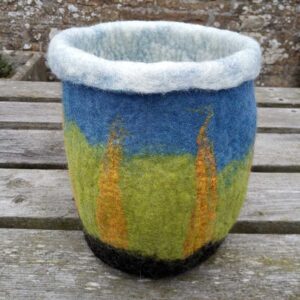 Large tall felted bowl Large tall felted bowl