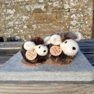 Needle Felted ewe and lamb for sale from Hackland Wool Shed